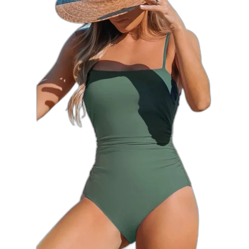 Sandy Daze Shirred One Piece Swimsuit